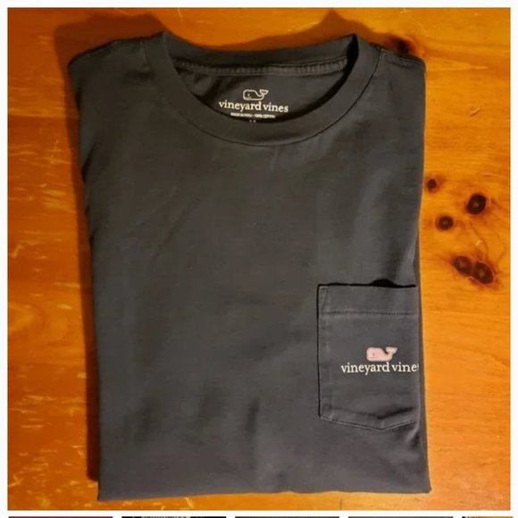 EUC Men's Vineyard Vines long sleeve whale pocket-shirt - Picture 8 of 9